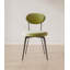 Chaise moderne et simple en velours rembourré-1186499391