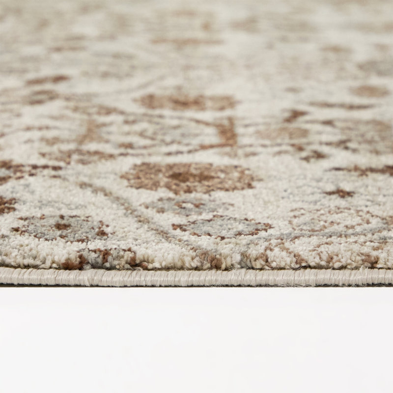 Tapis bleu / rouille Myron, 7 pi 10 po x 10 pi
