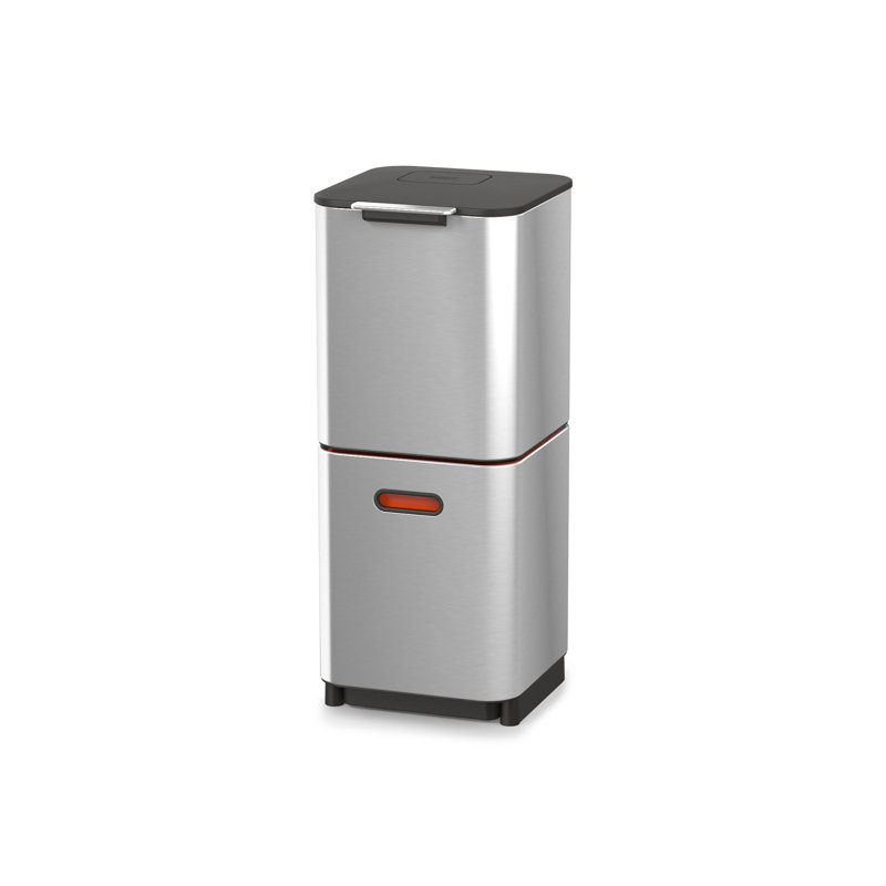 Poubelle de cuisine double Joseph Joseph Totem, Acier inoxydable, 10,60 gallons américains