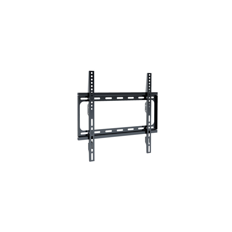 Support mural plat noir pouvant supporter jusqu'à 66 lb