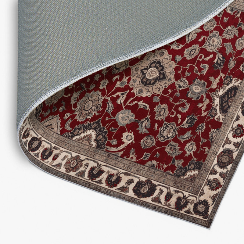 Tapis d'intérieur et d'extérieur gris Persian, Rectangulaire 8 pi x 10 pi