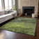 Premium Machine Washable Cerrito AMF599 Green Rug