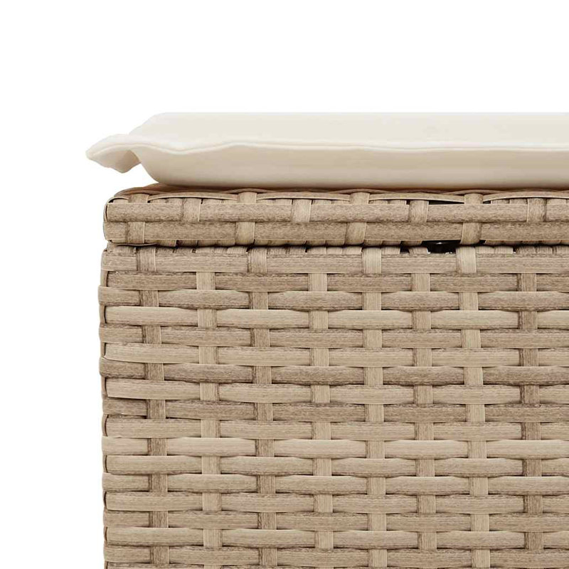  Ensemble de canapé de jardin beige, Beige, Beige