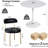 Round Dining Table Sets With 2 Chairs-120921666-120921663