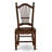 5 Piece Modern Dining Table Set Includes a Square Wooden Table and 4 Dining Room Chairs, Mahogany