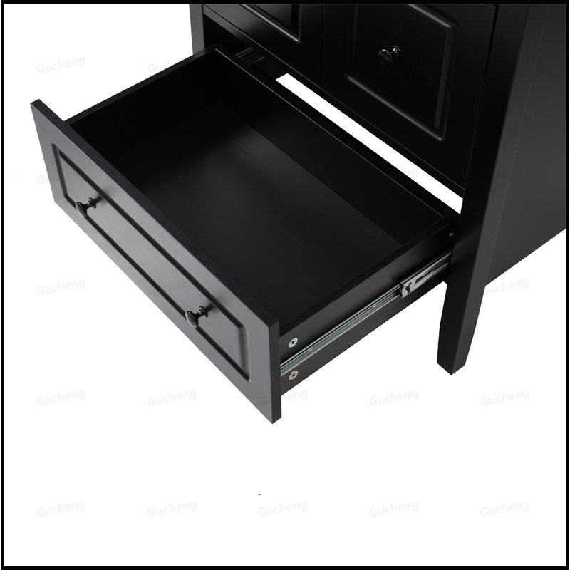 24"Freestand Bathroom Vanity With Soft-Closing Drawers