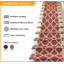 Stair Runner Trellis Flatweave Area Rug-1533325143