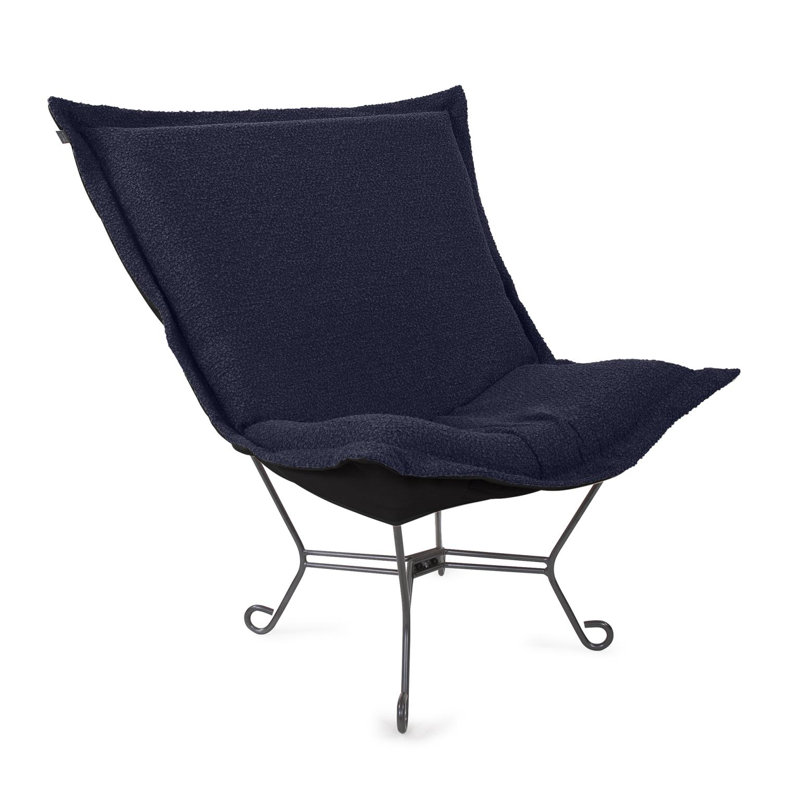 Fauteuil Scroll Puff Titanium - Barbet Royal, Royal
