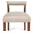 Mid-Century Modern 6Pc Dining Set Rectangular Table Warm Wood Upholstered Chair Bench-391495562
