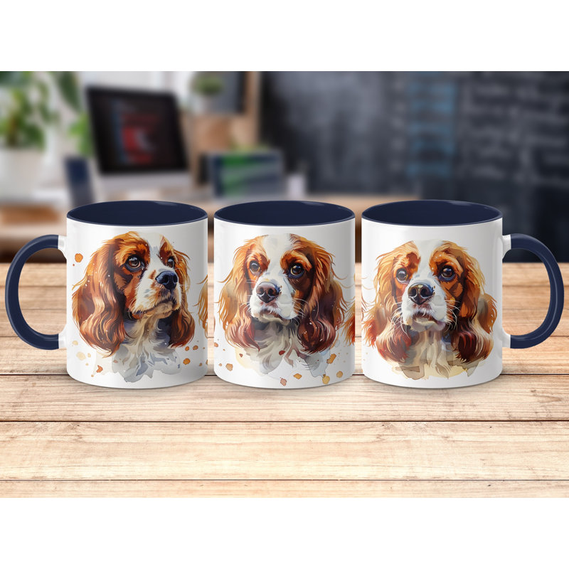 Ceramic Coffee Mug, 3, Navy