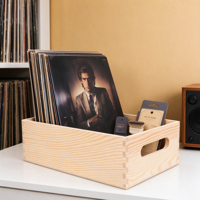 Solid Wood 9.84 " H Media Shelves