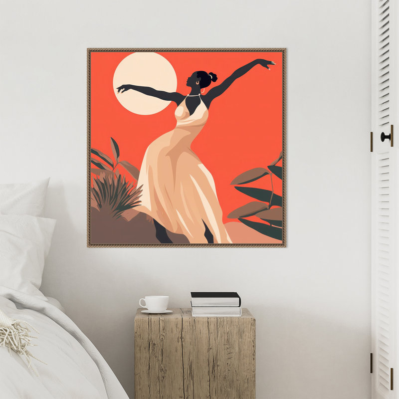 «Graceful Woman I» par Lazar studio, reproduction d'art sur toile encadrée, H 30 po x l 30 po