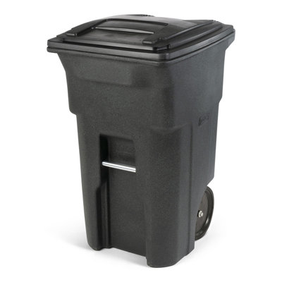 Trash Can With Smooth Wheels And Lid