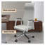 Fauteuil de bureau en cuir à haut dossier Sledmere-153412298