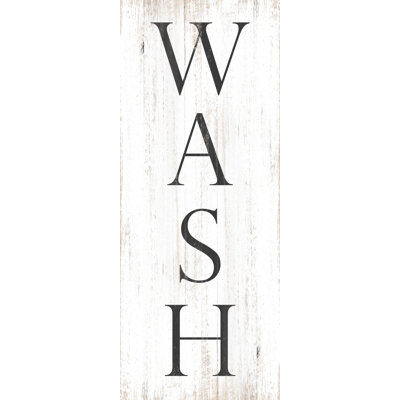 Wash on Wood - Textual Art Print