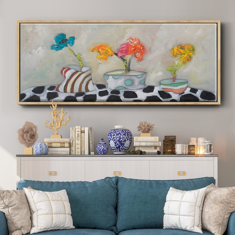 Three Amigos- Framed Canvas, 12" H x 30" W