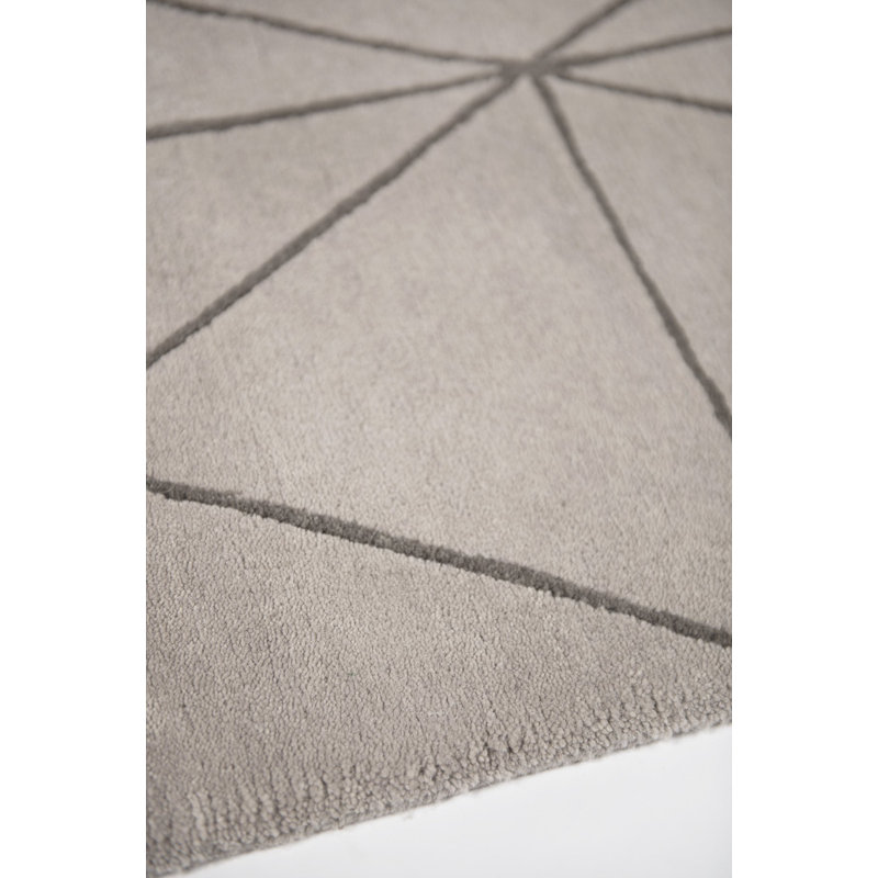 Diamond Maze Grey Area Rug, Rectangle 10' x 14'