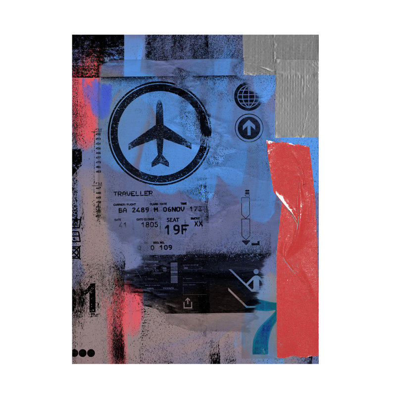 Art sur toile Sean Parnell Traveller 3, H 18 po x l 24 po