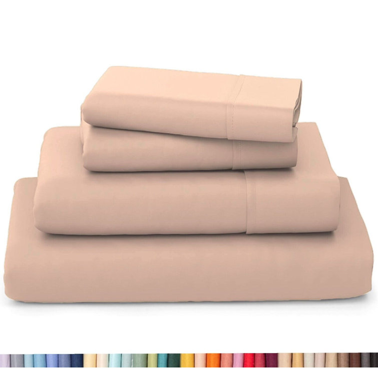 Ultra Soft Bamboo Sheet Set - 4 Pc Set - Wrinkle Resistant - Cooling Sheets with Deep Pockets