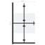 Mckinnie Folding / Bi-Fold Semi-Frameless Tub Door with Frosted Glass-1621581913