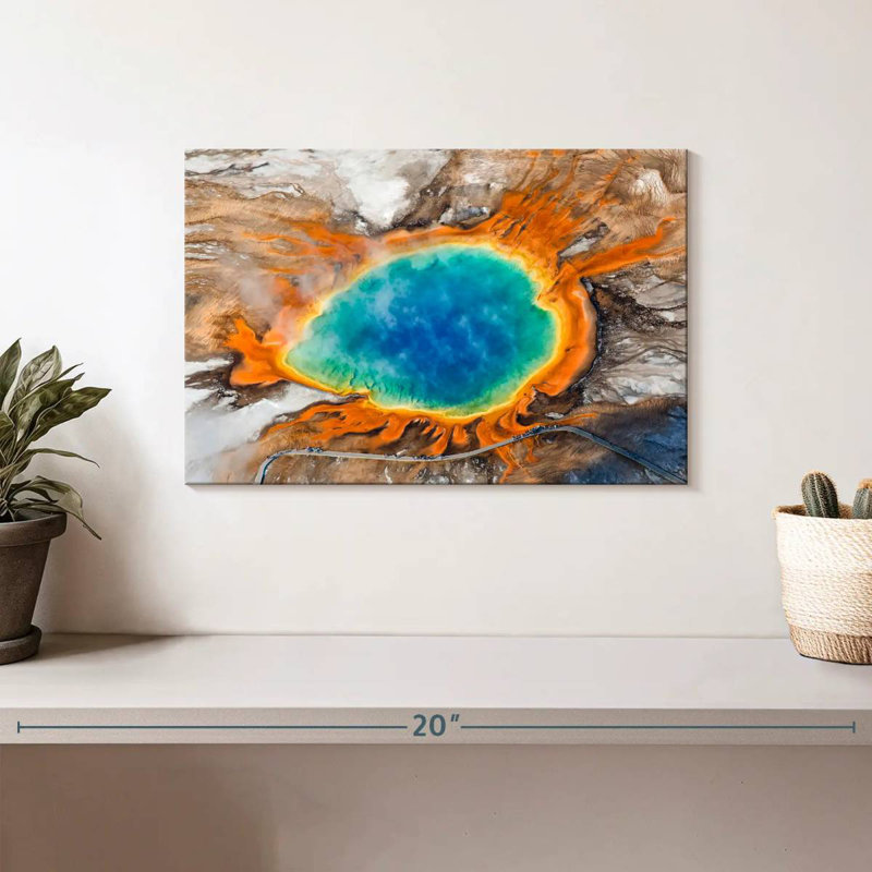 Alvord Hot Grand Prismatic Spring, 8'' H x 12'' W