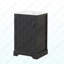 Meuble-lavabo de 20 po avec lavabo, armoire de salle de bain avec porte à fermeture douce, support de rangement et tablette réglable, noir-120565559