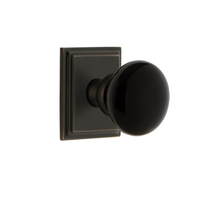 Grandeur Concealed Screw Mechanism Mushroom Knob with Square Rosette