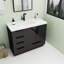 Meuble-lavabo autoportant avec tiroirs latéraux Carla-2065889998-2065889994
