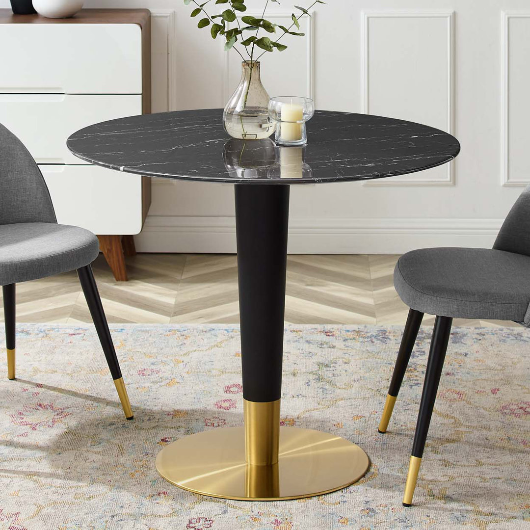 Zinque Artificial Marble Dining Table Modway Table Top 