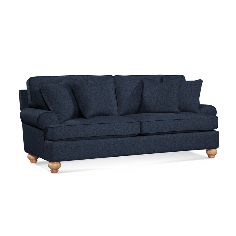 Artisan Landing Upholstered 86'' Sofa, Hatteras, Basic Navy; 0317-61