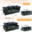 92.75" Grey Velvet , Deep Seat With Luxury Padding And Fabric, For An Elegant Look Comfy Soft Pillows, Convertible Various Rooms, Solid Wood Frame