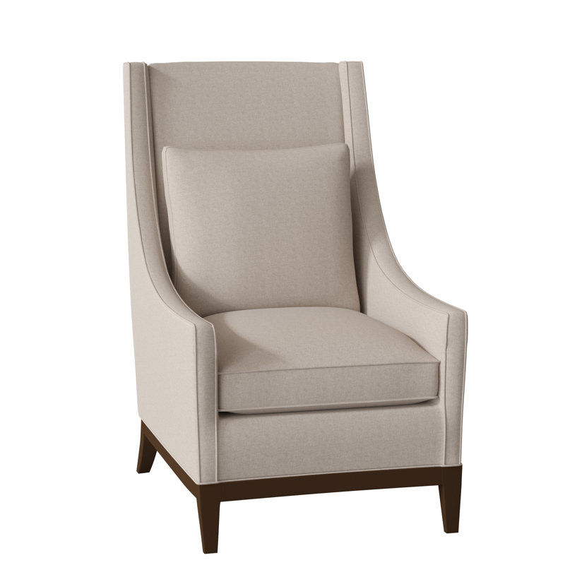 Eastside Wingback Chair, Burnished Brown, Frontier Charcoal