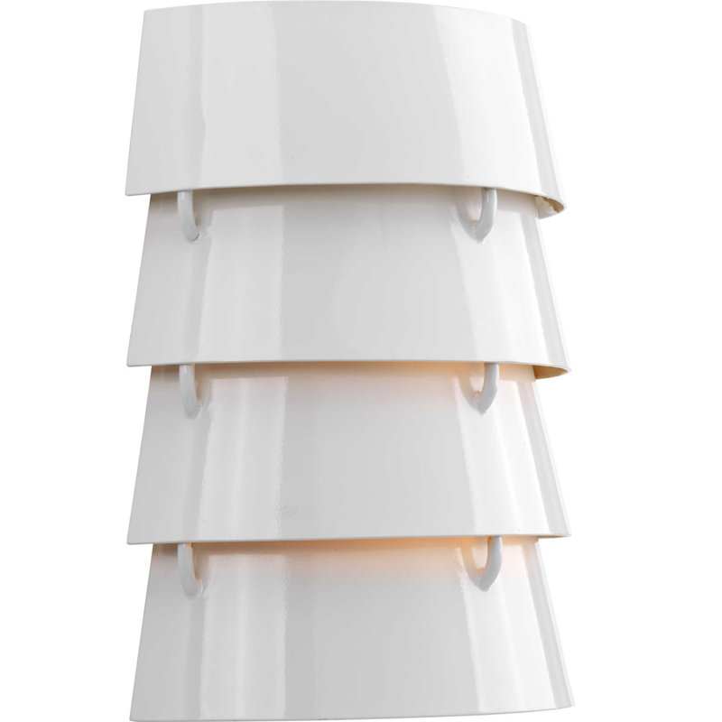 Surfrider Flush Mounted Sconce, White