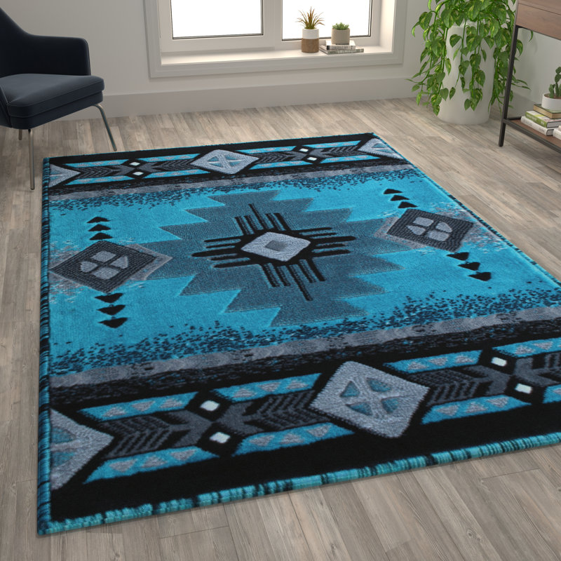 Traditional Olefin Fibre Leitha, Rectangle 6' x 9'