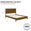 Base de lit en bois massif Cape