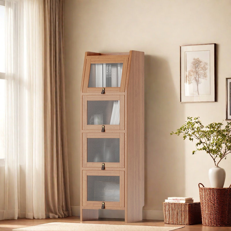 Bibliothèque durable et de haute qualité, Brun, (4 tablettes) H 56,1 po x l 17,7 po x P 11,8 po
