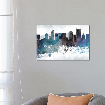 " Nashville Bluish Skylines " Graphic Art