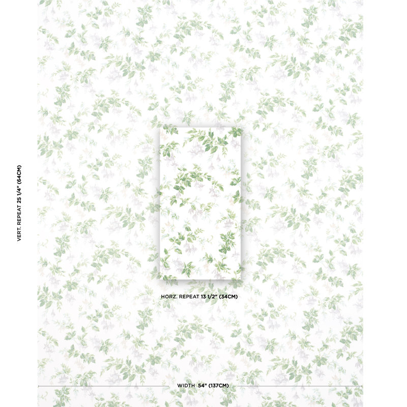 Garden Gate Chintz Fabric, Grey