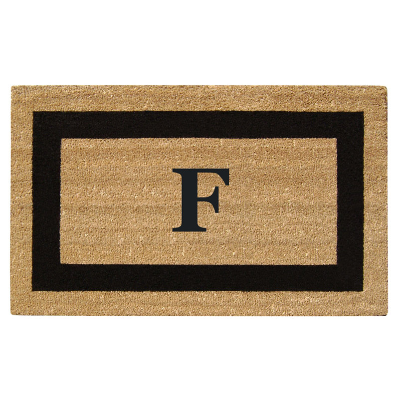Hanningt Non-Slip No Pattern Doormat, F
