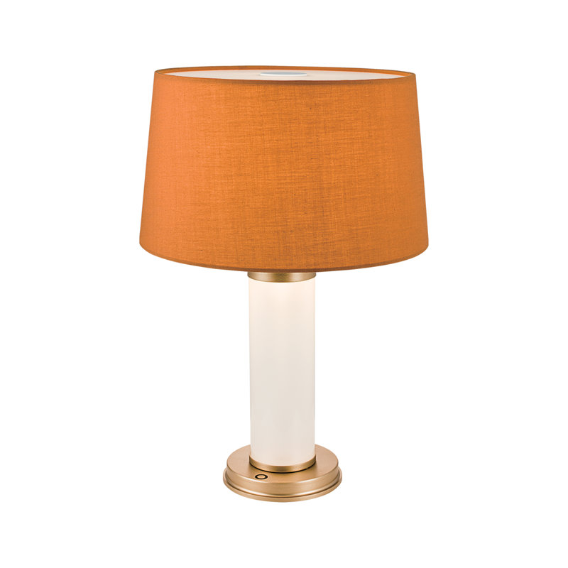 Lampe de table 19,8 "avec USB, Laiton, Orangé