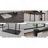59 " Dining Table Modern Industrial Rectangular MDF Black , 4-6 People, 1.5" Thick Engineering Wood Tabletop And Black Rectangular Metal Legs, Used For Home & Kitchen-300867854