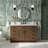 Thornaby 54'' Solid Wood Single Bathroom Vanity with 1.5'' Carrara Marble Top Sink-311596440-315095331