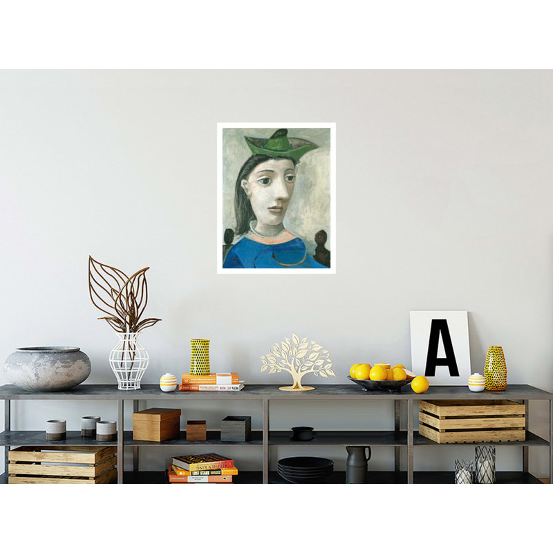 «Woman with Green Hat» par Pablo Picasso - Impression giclée, H 28 po x l 22 po