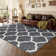 Abstract Machine Printed Shag Area Rug