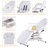 Vegan Leather Tattoo Spa Facial Salon Recliner Adjustable Chair Set With 2 Trays-686431763
