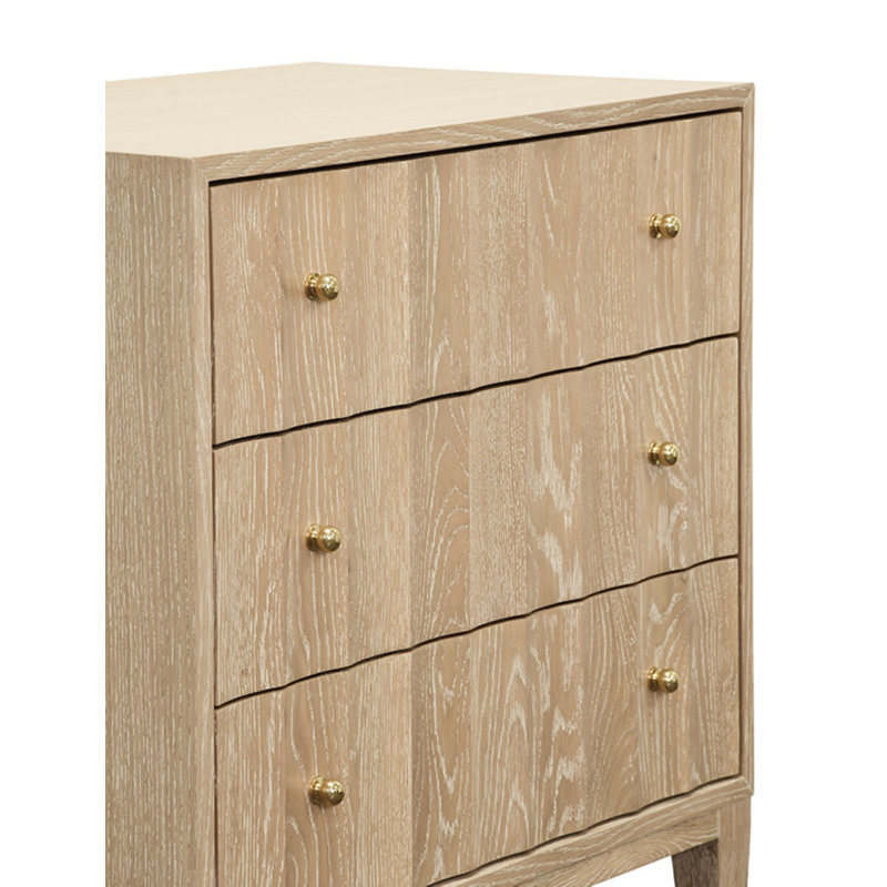 Carmack 3 - Drawer Nightstand, Oak