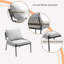  Chaise longue rembourrée avec structure en métal et dossier coussiné-783085829