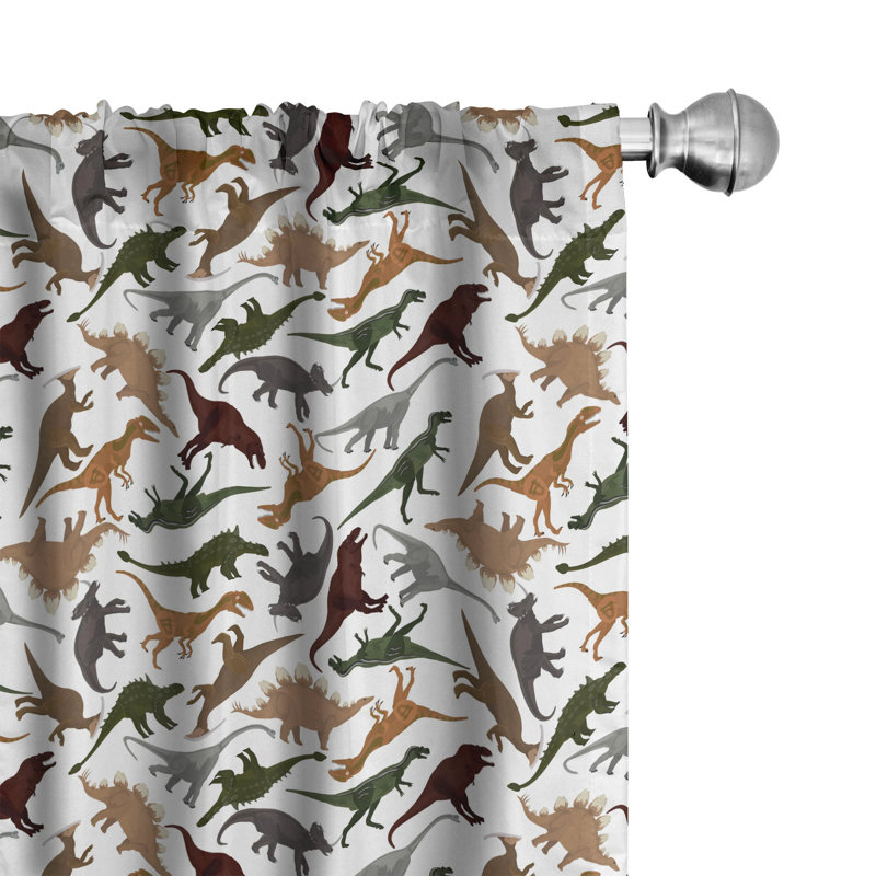  Semi-Sheer Rod Pocket Curtain Panels, 28" x 63"