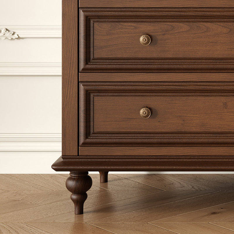 Armoire d'appoint en bois manufacturé et brun noisette