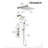 Rugen 12" & 6" Dual Shower Head Faucet Set with Handheld Combo, 3-Function Shower System with Rainfall Showerhead, Thermostatic Valve Included, Bathroom Shower Fixture-120193538